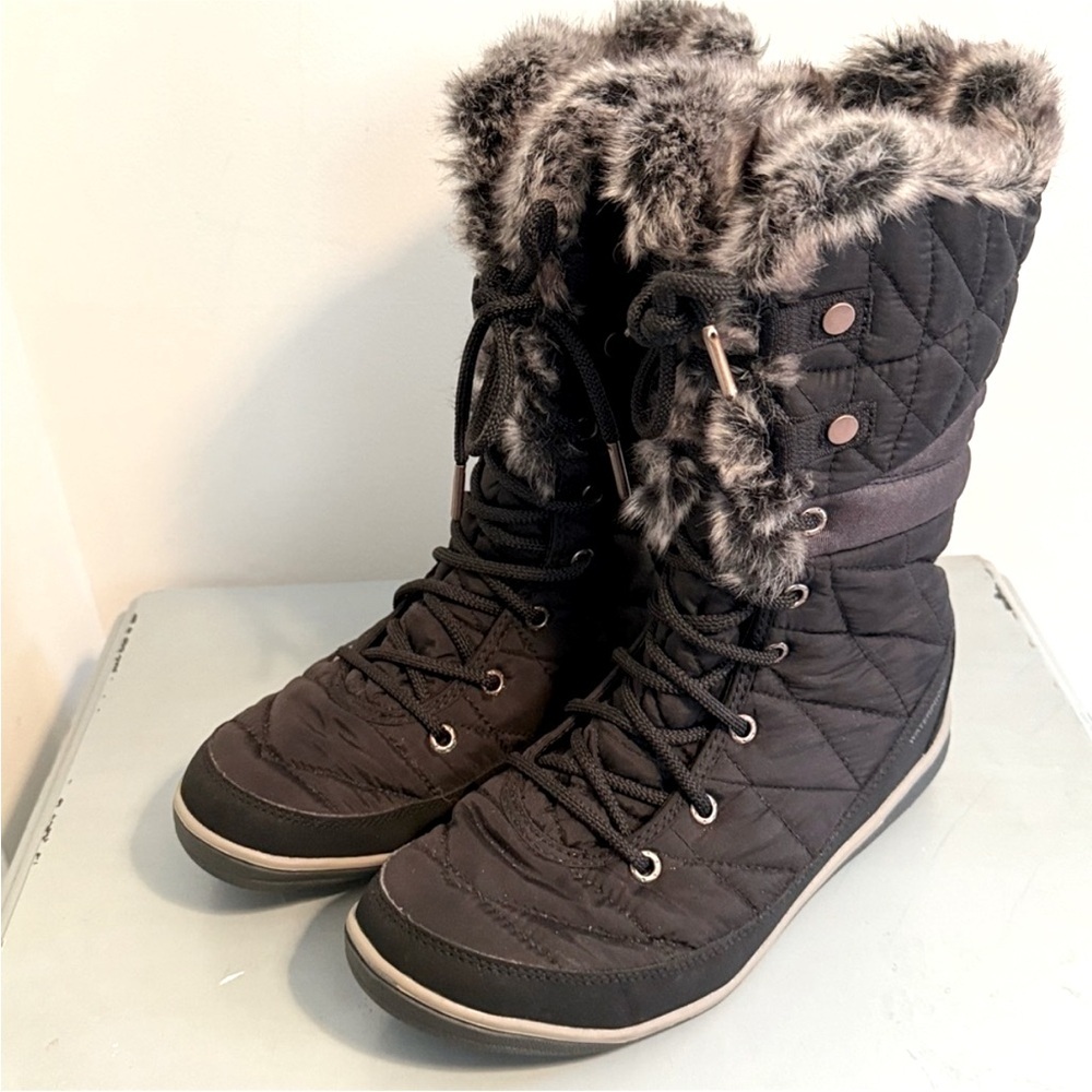 NWOT Columbia Sportswear Women's Heavenly
Omni-Heat Lace Up Black Winter Boots 8 - Picture 4 of 10